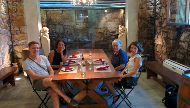 Borravino small group at a winery Borravino small group at a winery